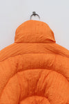 CHENPENG Orange Pleated Puffer Jacket CP20AWJ015